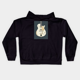 White Penguin Guitar Kids Hoodie